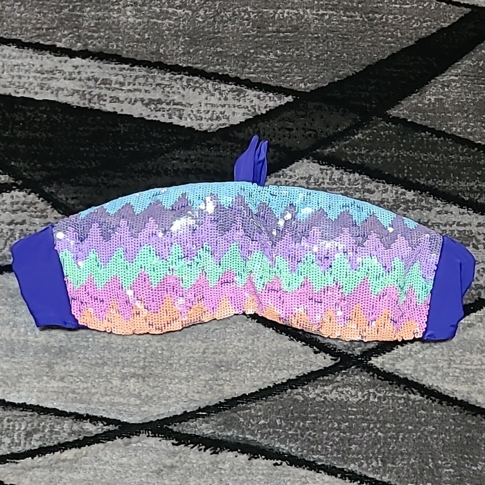 VS PINK 2013 Sequins Bandeau Swim Top